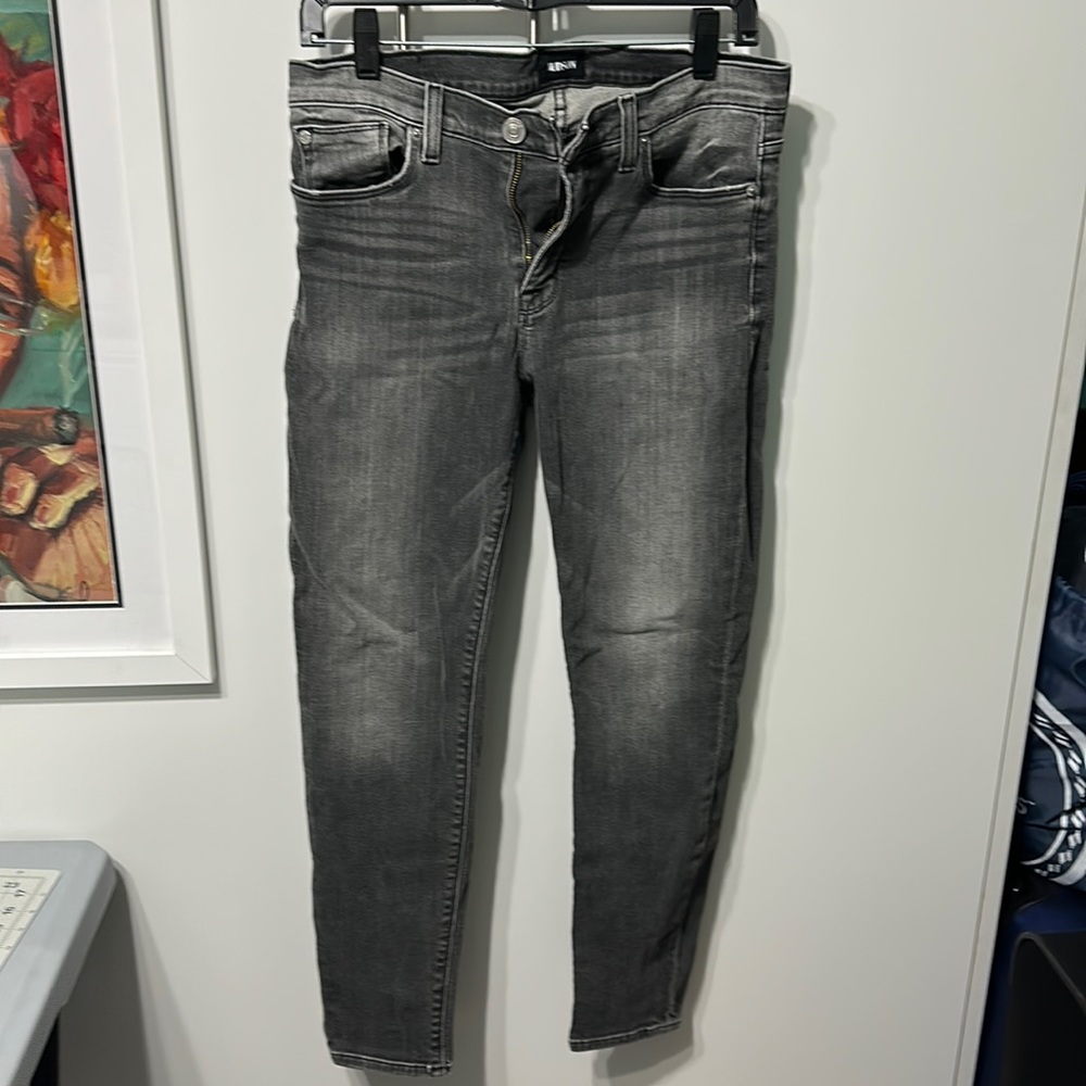 Hudson Denim Jeans Skinny Gray Stretch Size 31